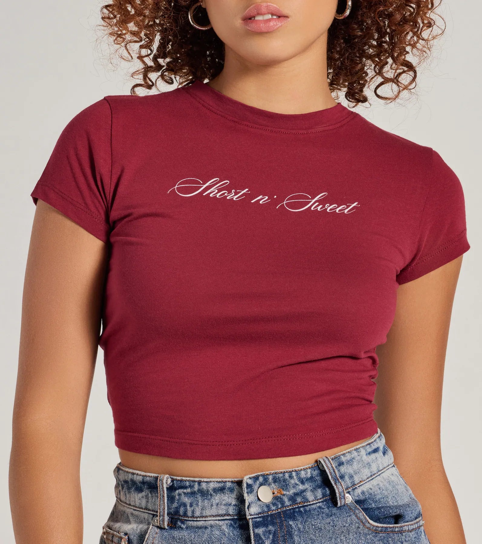 Short n' Sweet Cropped Graphic Tee - Image 4