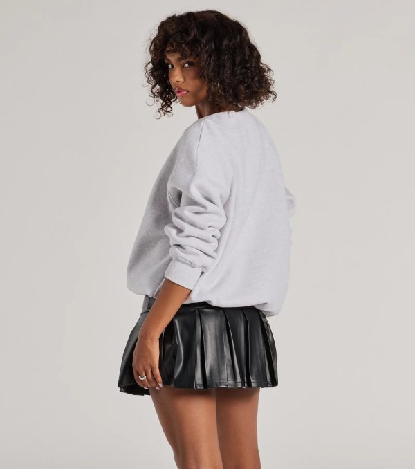 24 Graphic Oversized Pullover Sweatshirt - Image 3