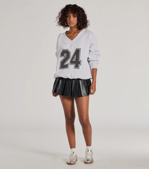 24 Graphic Oversized Pullover Sweatshirt - Image 4