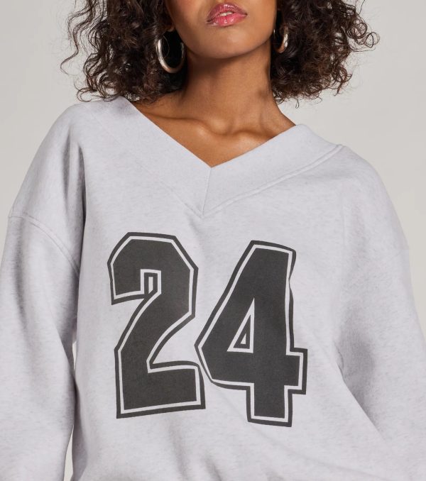 24 Graphic Oversized Pullover Sweatshirt - Image 5