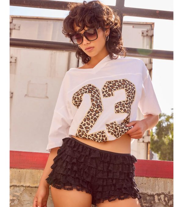 23 Leopard Print Oversized Graphic Tee - Image 5