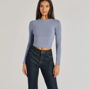 Elevated Staple Open Back Long Sleeve Top