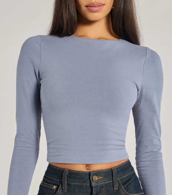 Elevated Staple Open Back Long Sleeve Top - Image 4