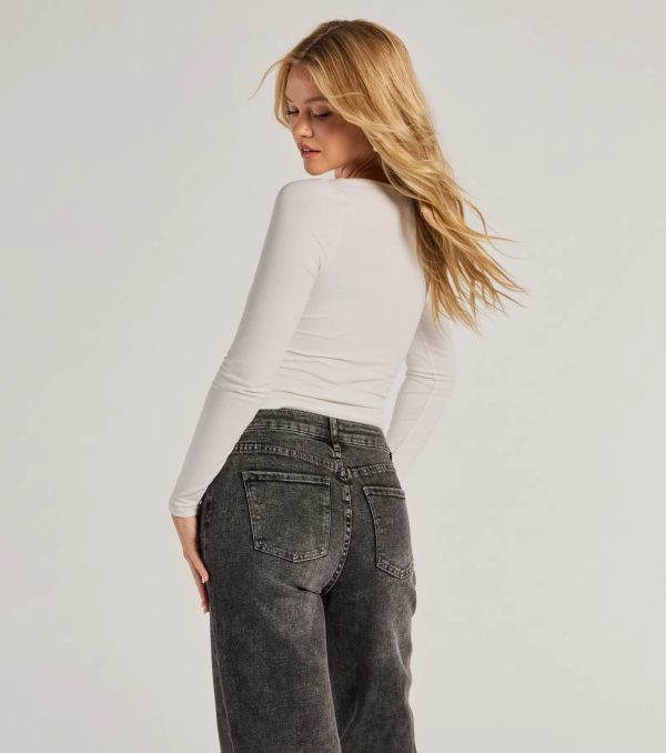 Back To Basics Cropped Long Sleeve Top - Image 7
