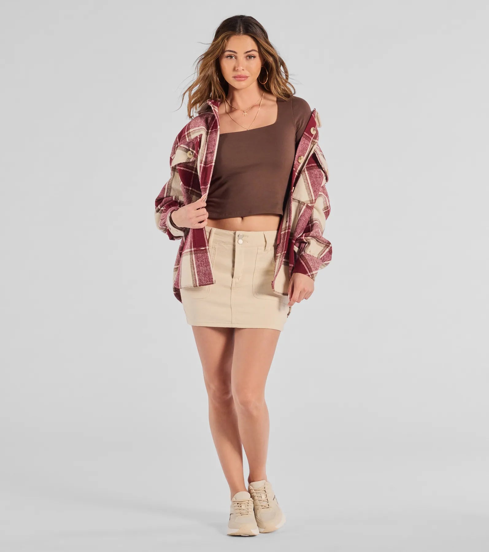 Back To Basics Cropped Long Sleeve Top - Image 3