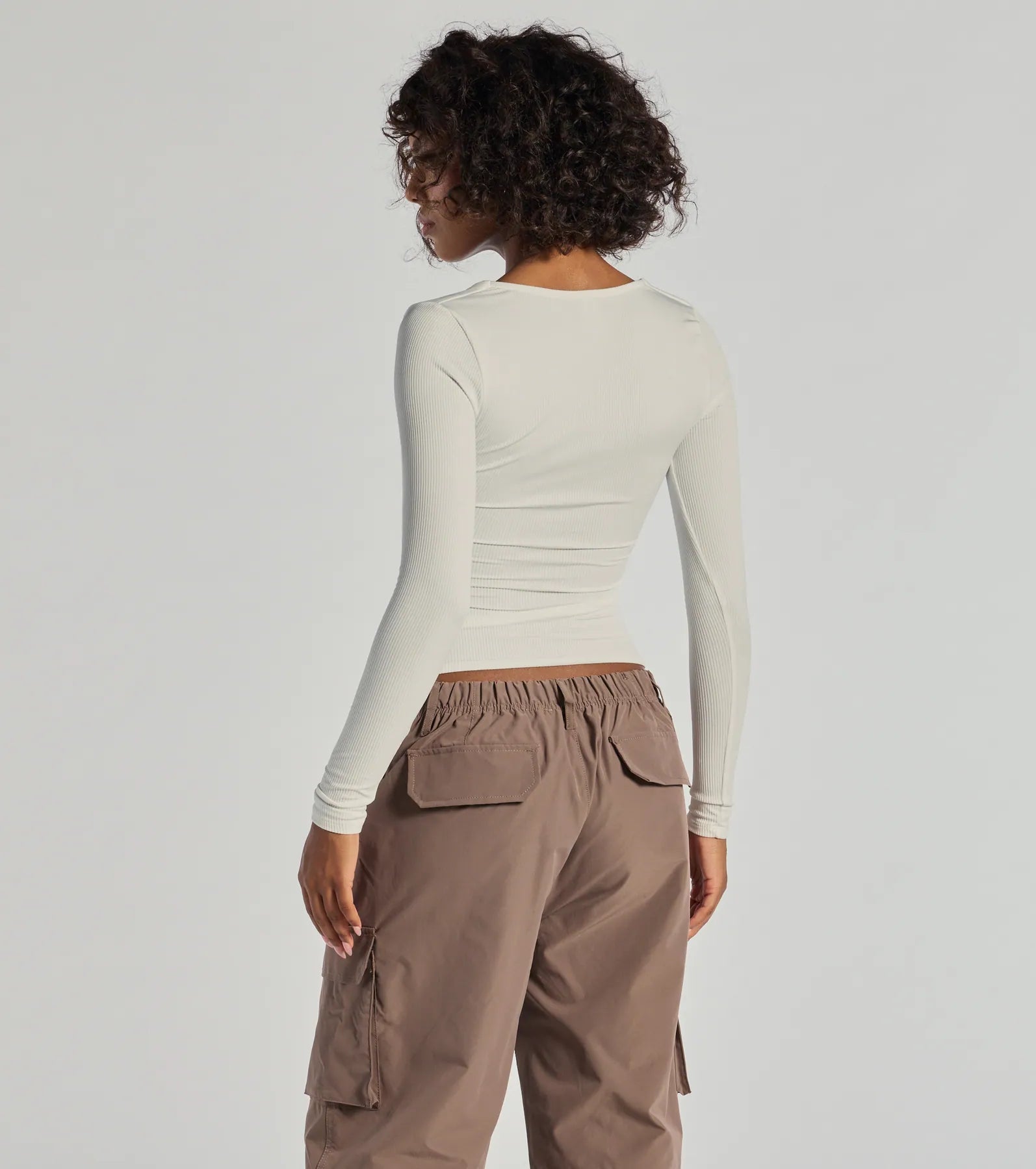 Forever Staple Smooth Knit Long Sleeve Top - Image 2