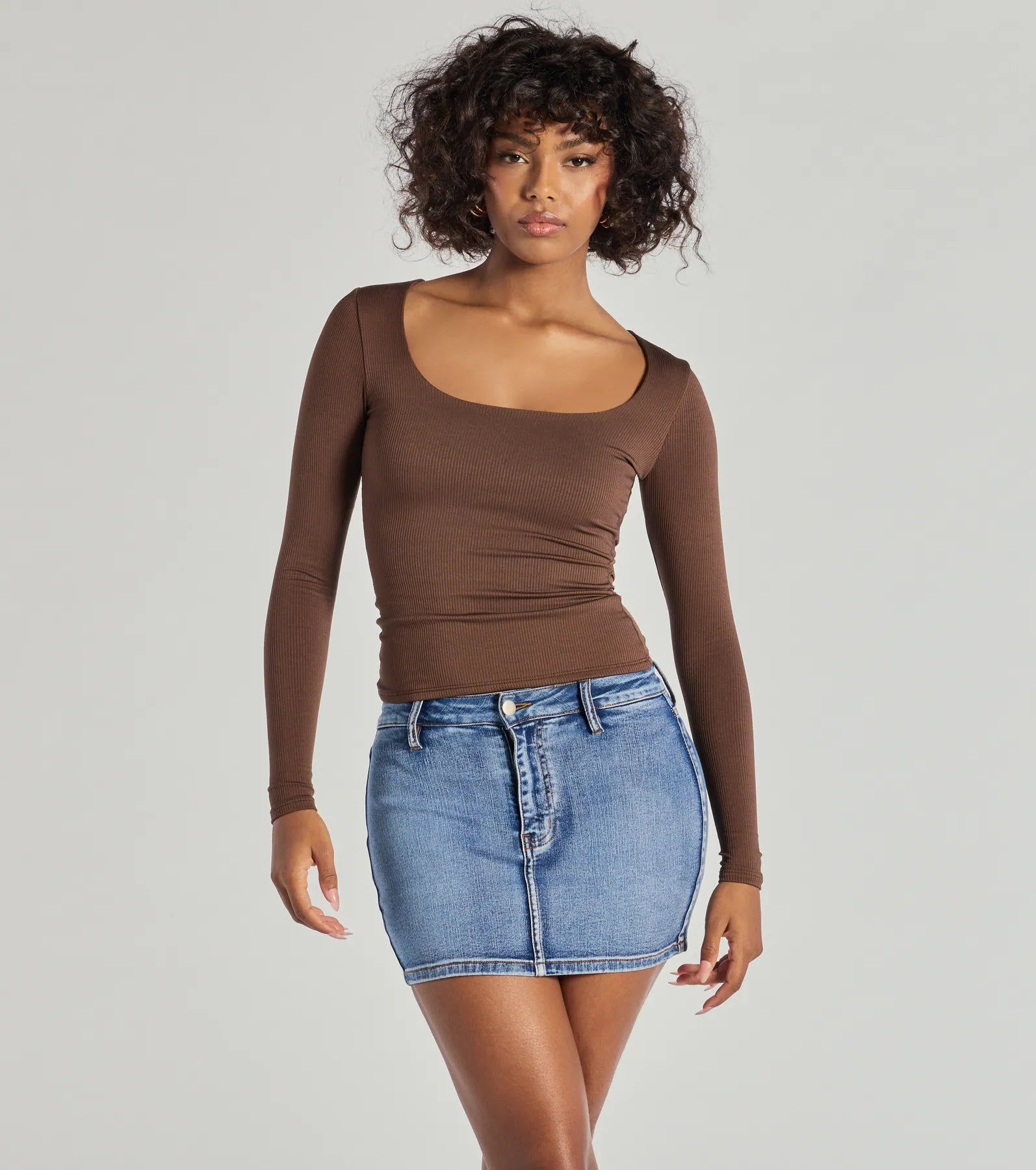 Forever Staple Smooth Knit Long Sleeve Top - Image 5