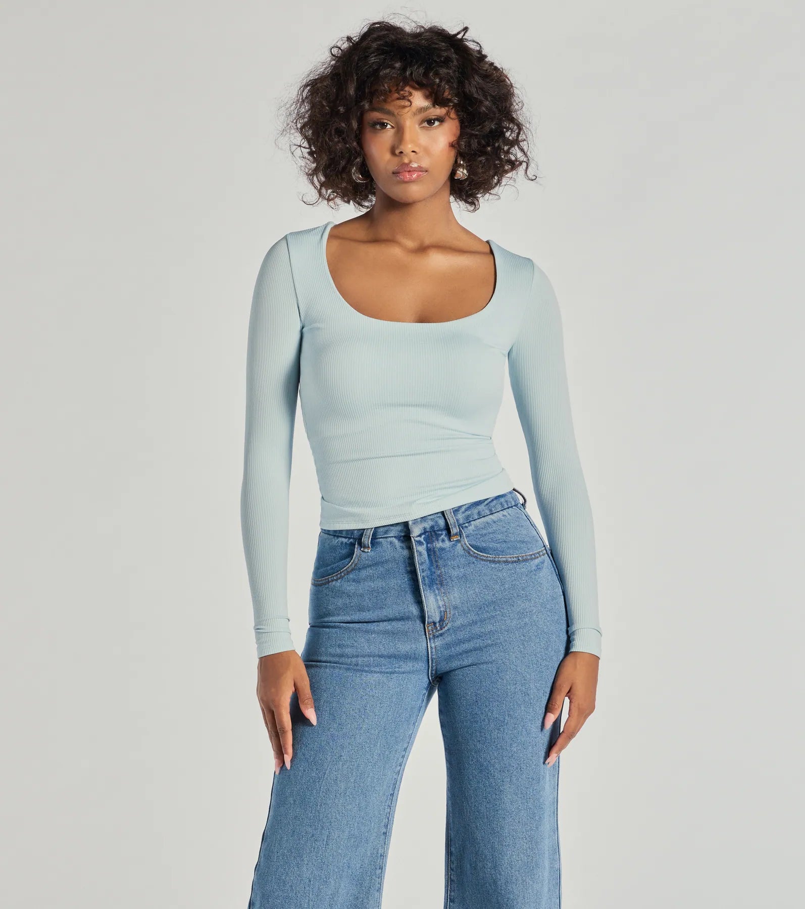 Forever Staple Smooth Knit Long Sleeve Top - Image 9
