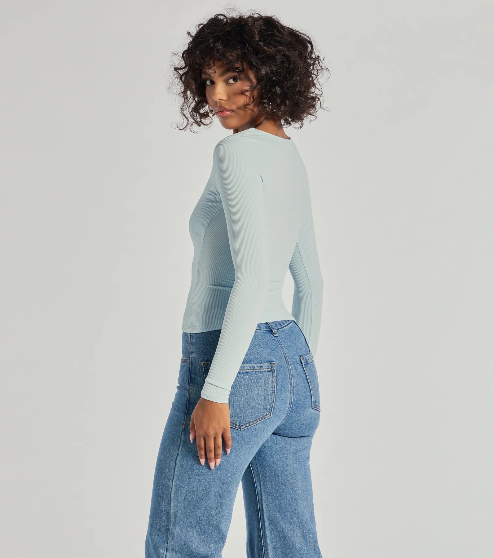 Forever Staple Smooth Knit Long Sleeve Top - Image 10