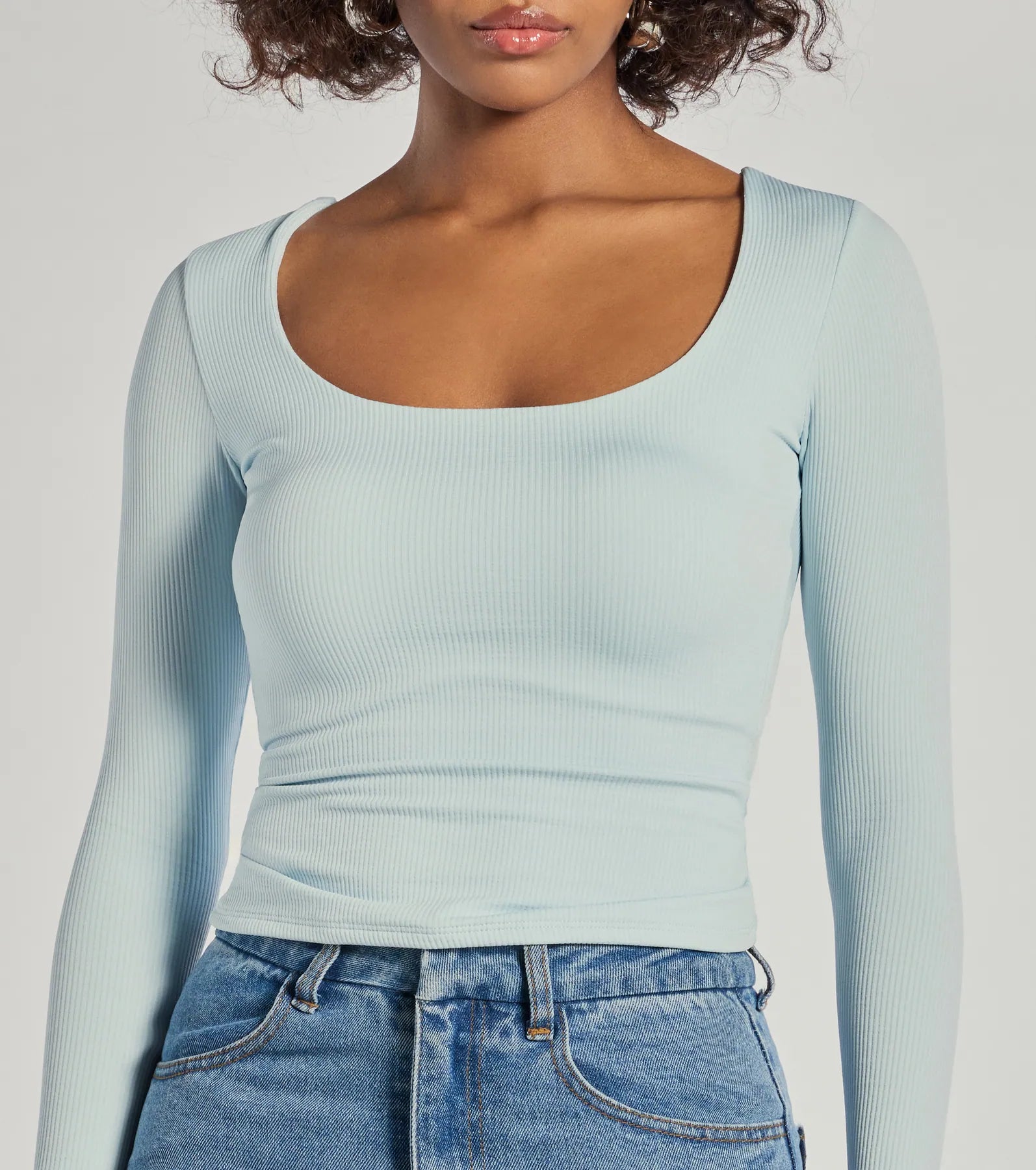 Forever Staple Smooth Knit Long Sleeve Top - Image 12