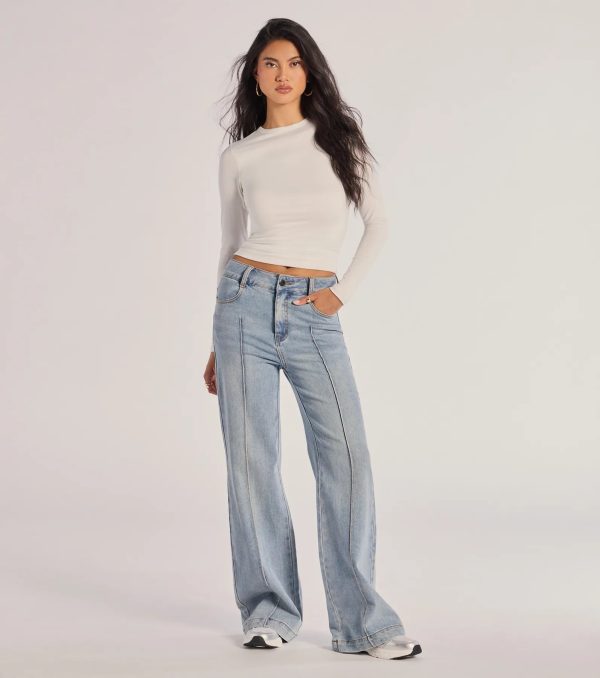 Fave Staple Knit Crew Neck Long Sleeve Top - Image 8