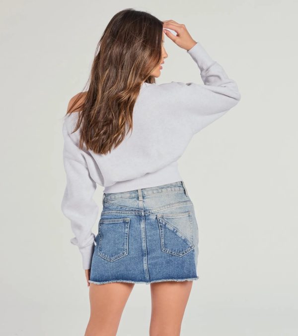 Cutie Alert Long Sleeve Fleece Crop Sweatshirt - Image 7