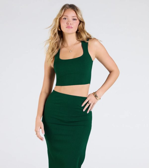 Elevated Era Ribbed Knit Cropped Tank Top - Image 5