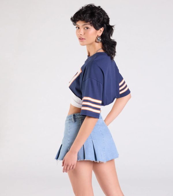 Go Team Varsity Graphic Crop Tee - Image 6