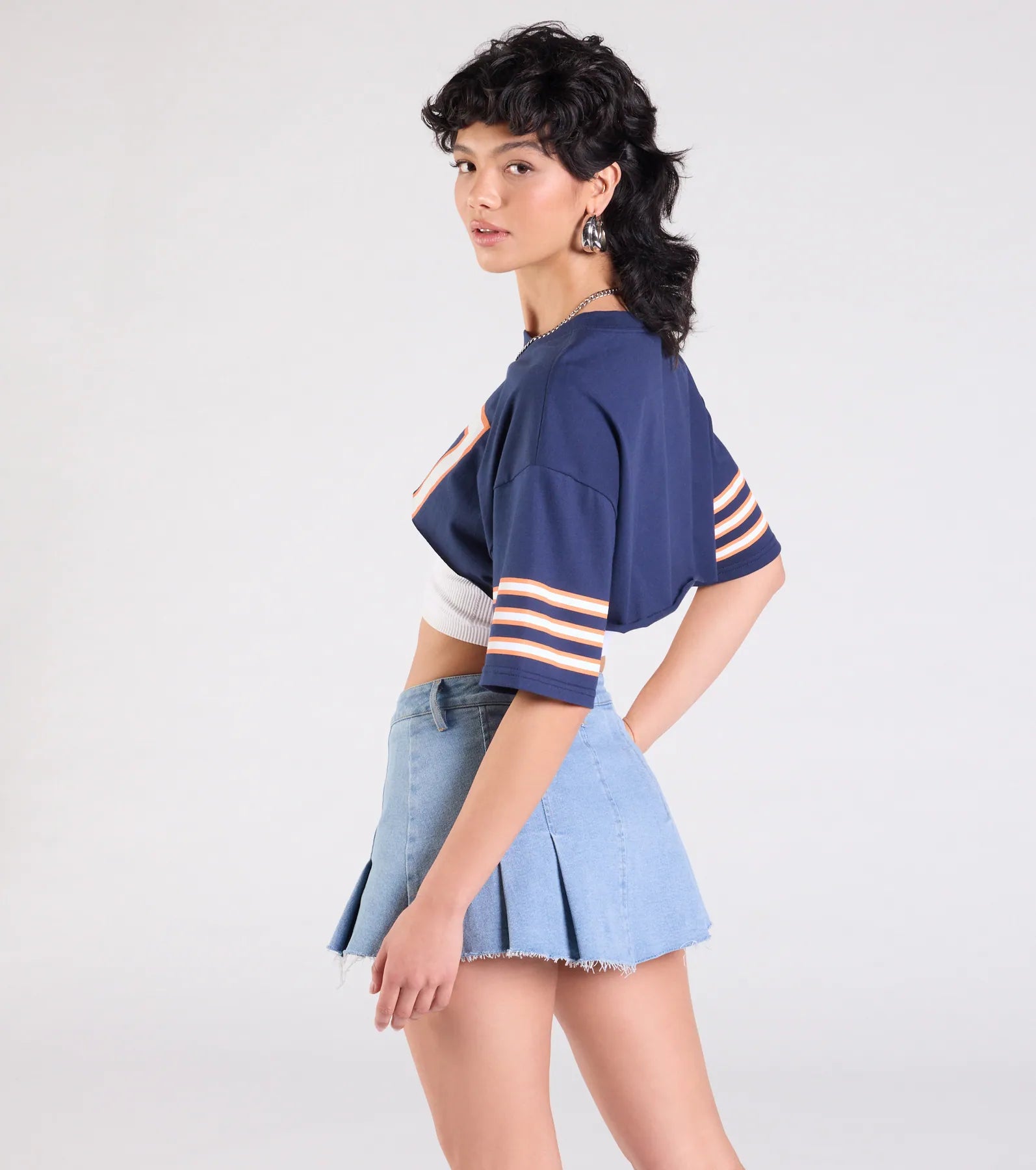 Go Team Varsity Graphic Crop Tee - Image 6