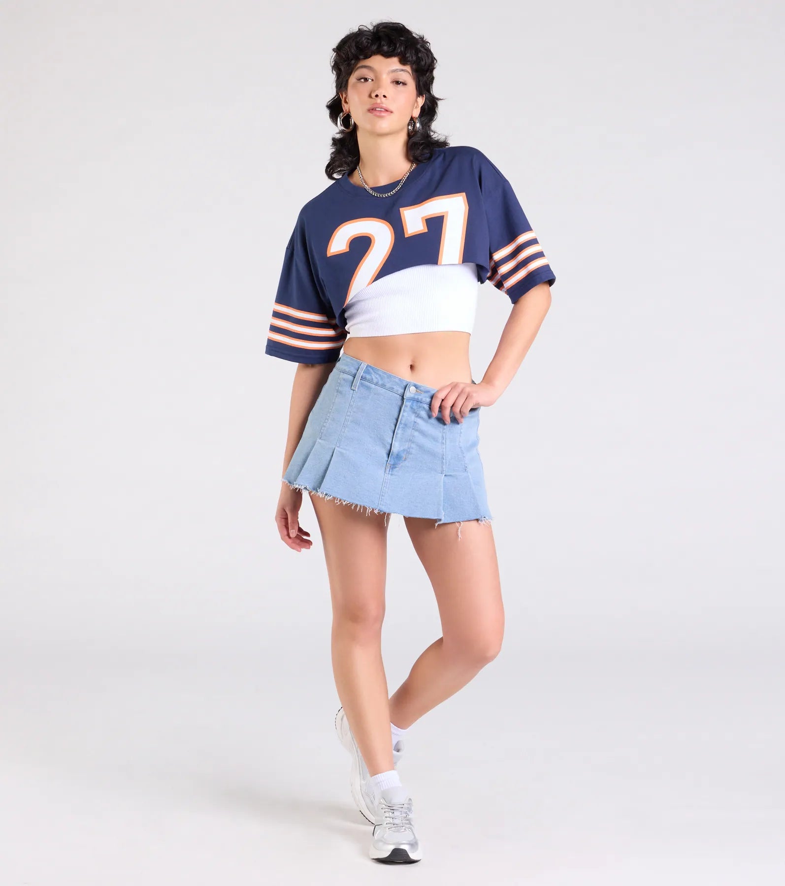 Go Team Varsity Graphic Crop Tee - Image 7