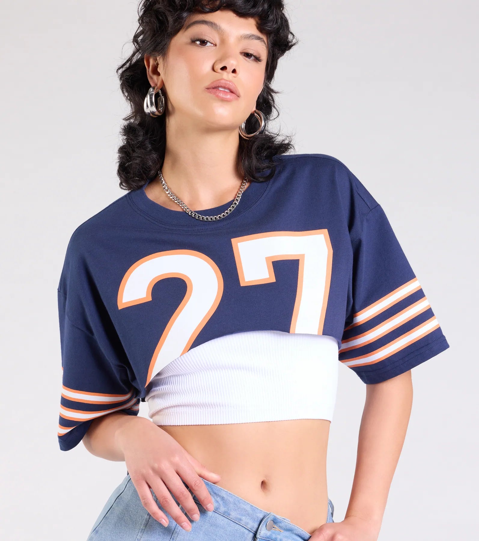 Go Team Varsity Graphic Crop Tee - Image 8