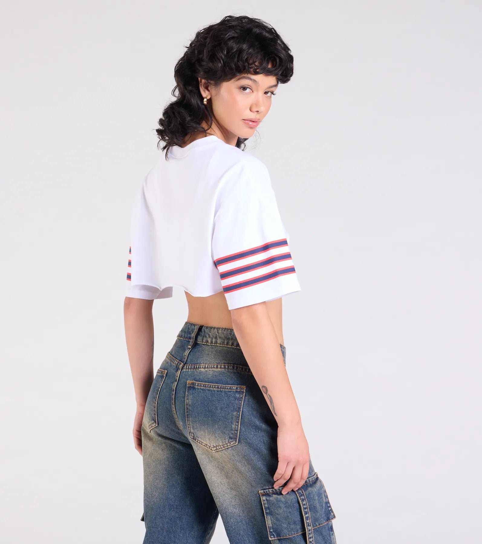 Go Team Varsity Graphic Crop Tee - Image 2