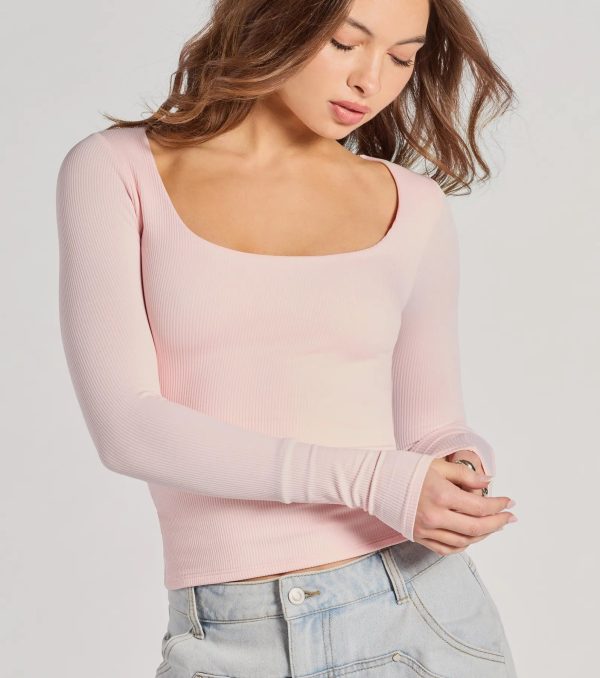 Forever Staple Smooth Knit Long Sleeve Top - Image 16