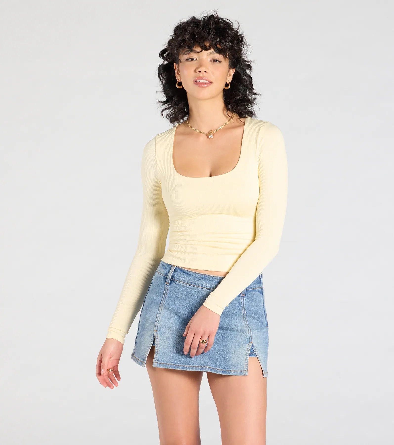 Forever Staple Smooth Knit Long Sleeve Top - Image 17