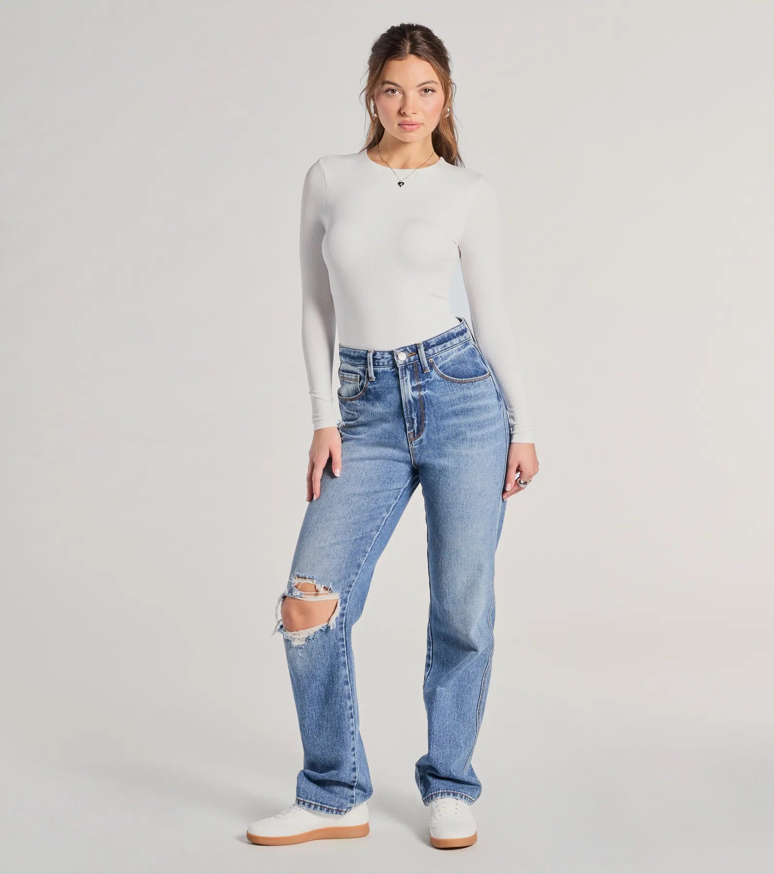 Smooth Moves Long Sleeve Crew Neck Bodysuit - Image 14