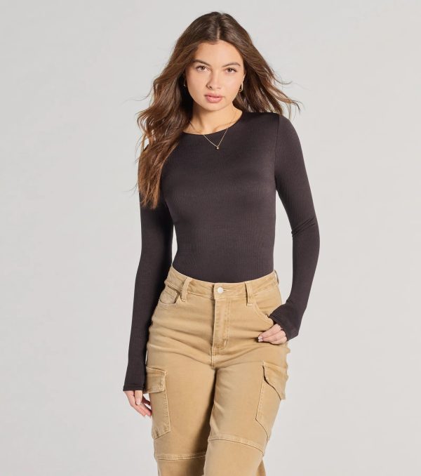 Smooth Moves Long Sleeve Crew Neck Bodysuit - Image 6