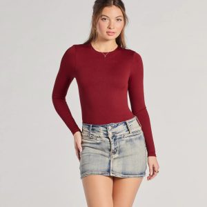 Smooth Moves Long Sleeve Crew Neck Bodysuit