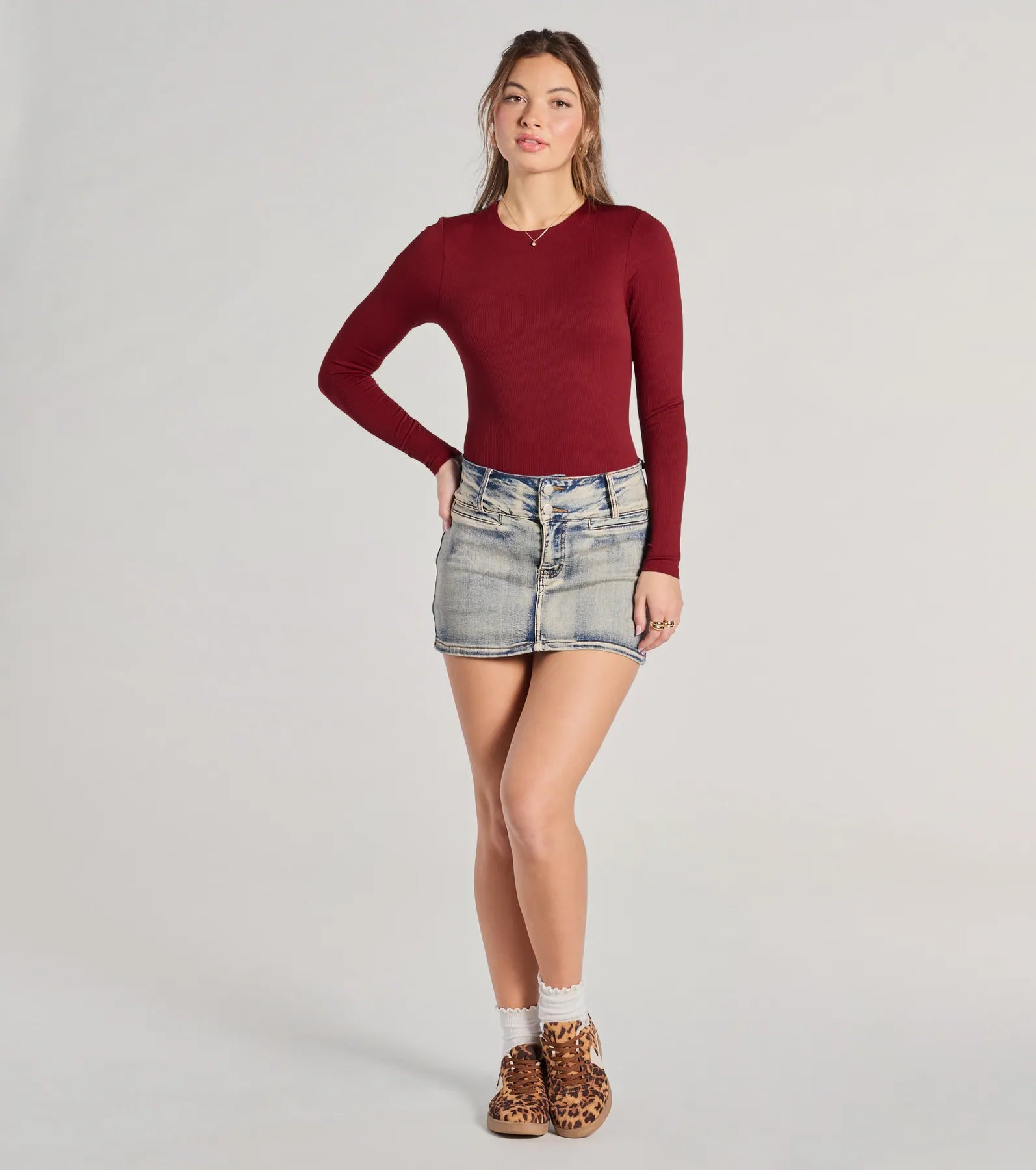 Smooth Moves Long Sleeve Crew Neck Bodysuit - Image 4