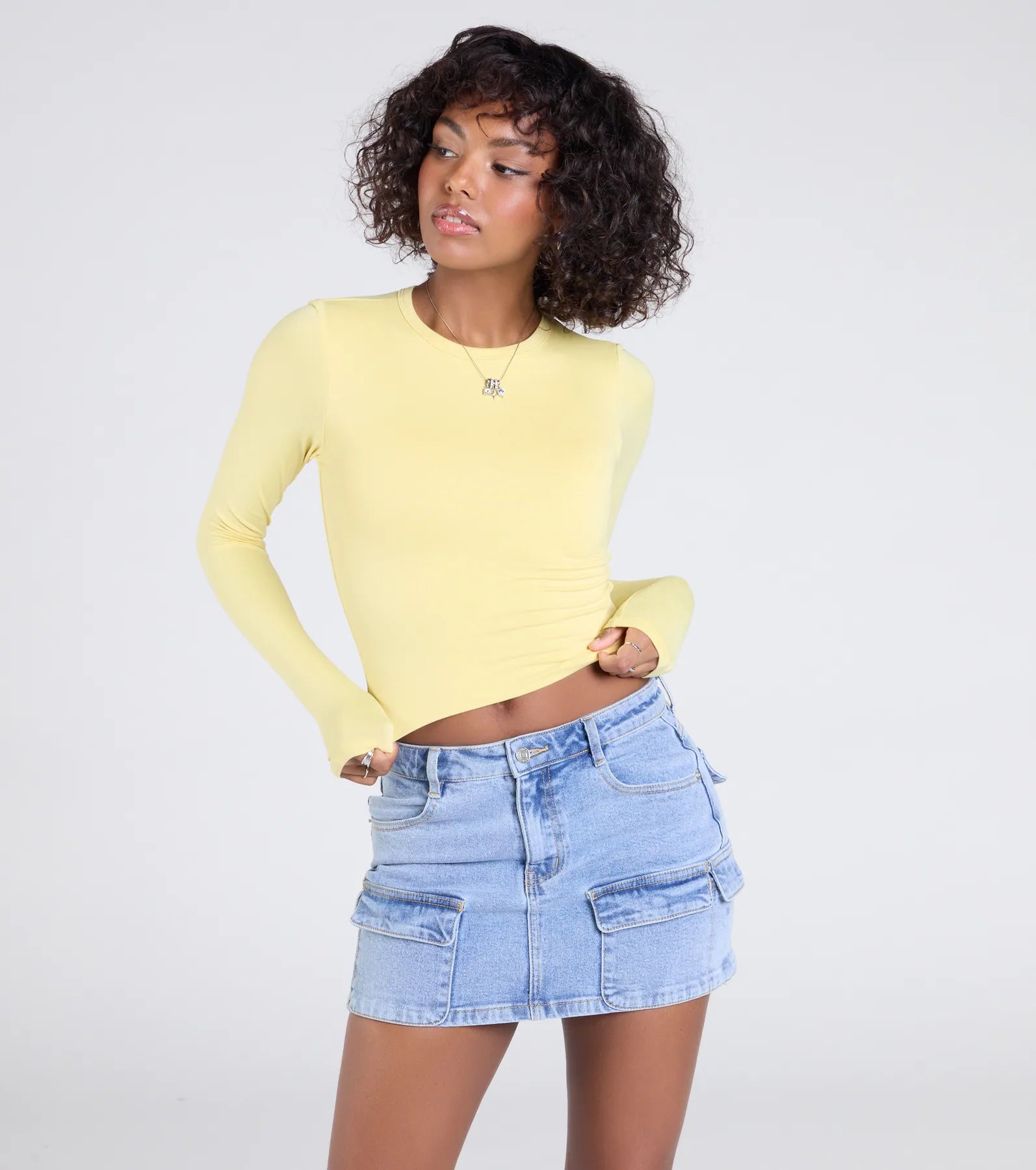 Essential Long Sleeve Crew Top - Image 33