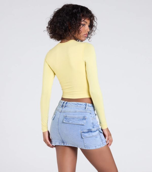 Essential Long Sleeve Crew Top - Image 34