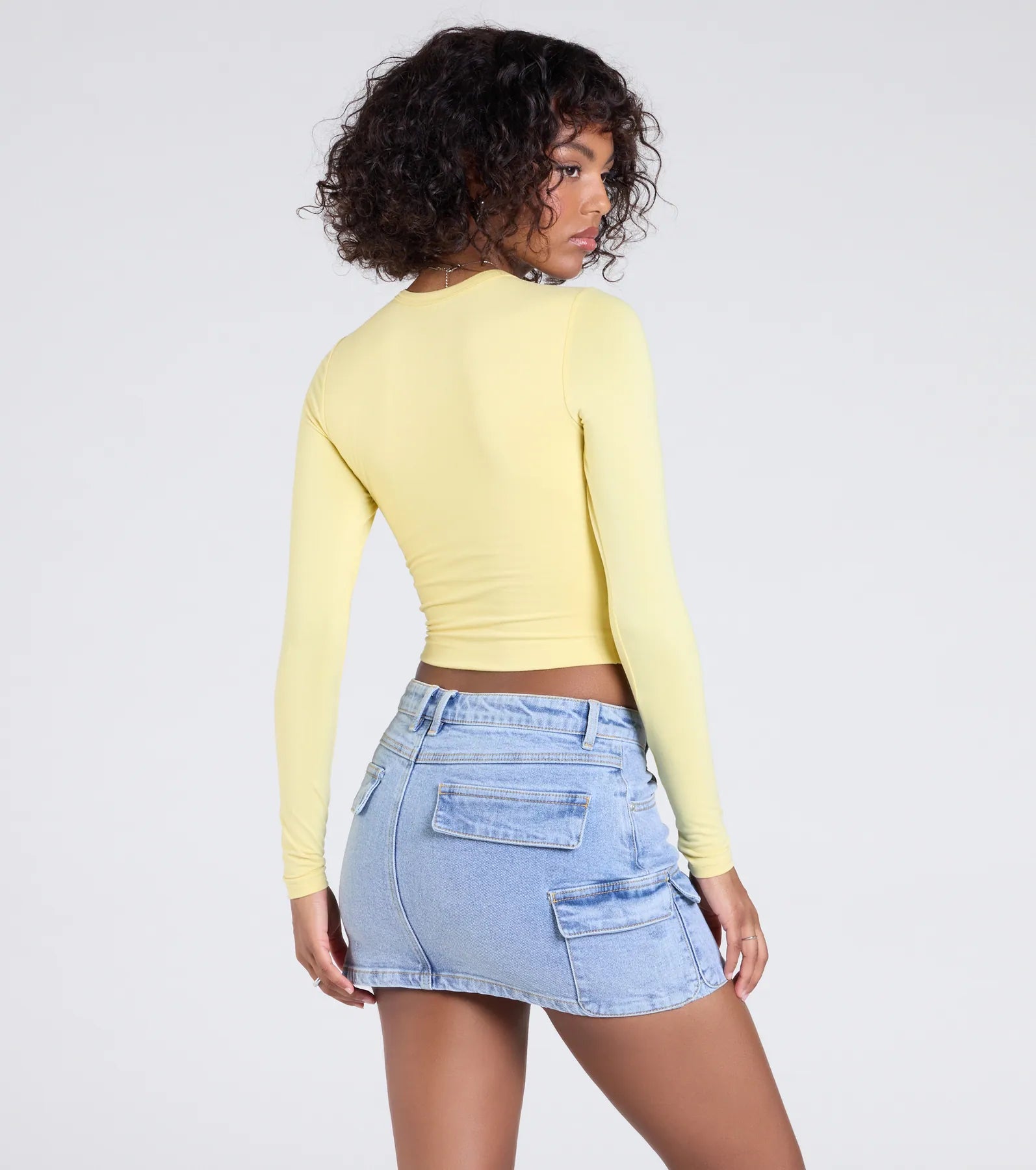 Essential Long Sleeve Crew Top - Image 34