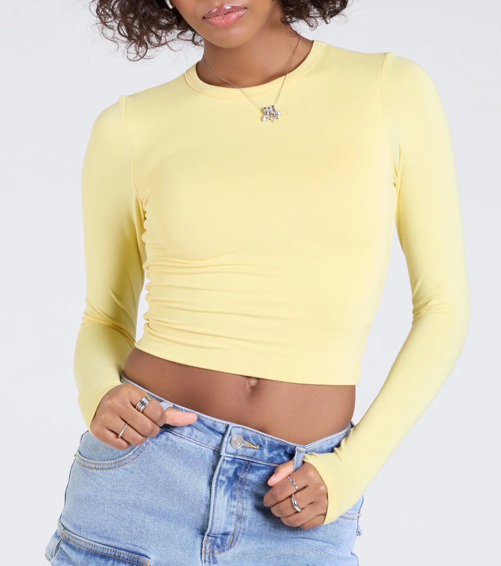 Essential Long Sleeve Crew Top - Image 36