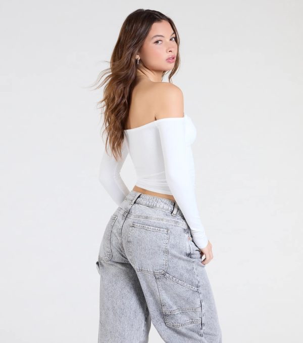 Simply Elevated Off-The-Shoulder Smooth Knit Top - Image 15