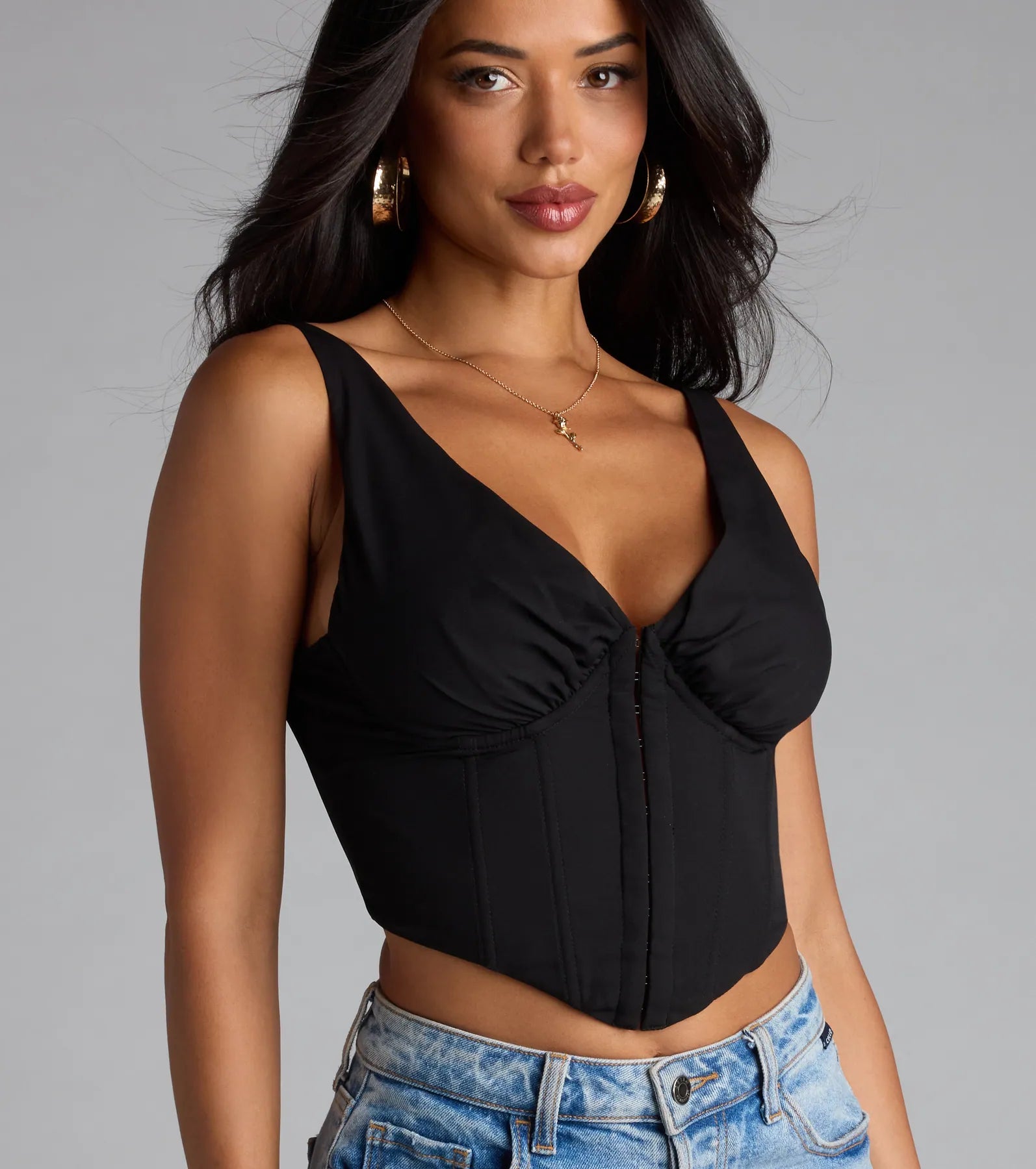 On Repeat V-Neck Corset Top - Image 8