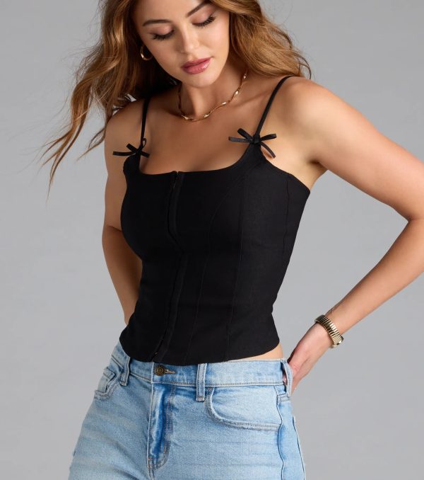 Sculpted Cutie Bow Corset Top - Image 3