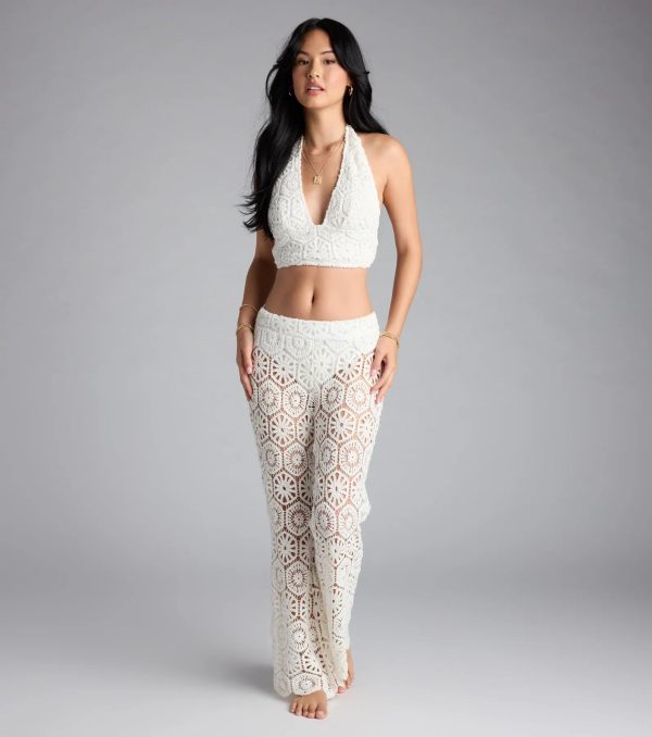 Get The Look Crochet Halter Crop Top - Image 4
