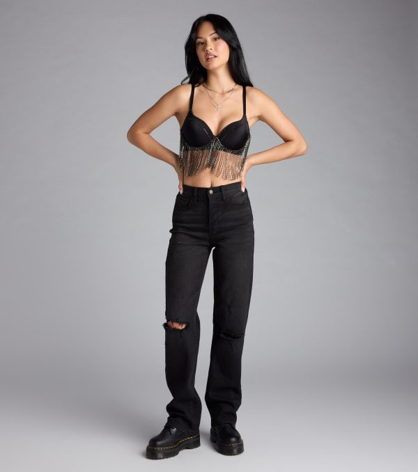 Watch Me Shine Rhinestone Fringe Bra Top - Image 7