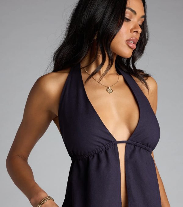 Cutie Fave Woven Halter Top - Image 5