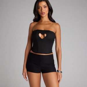 Heartbreaker Status Lace-Up Corset Top