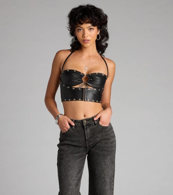 No Apologies Grommet Halter Top - Image 4