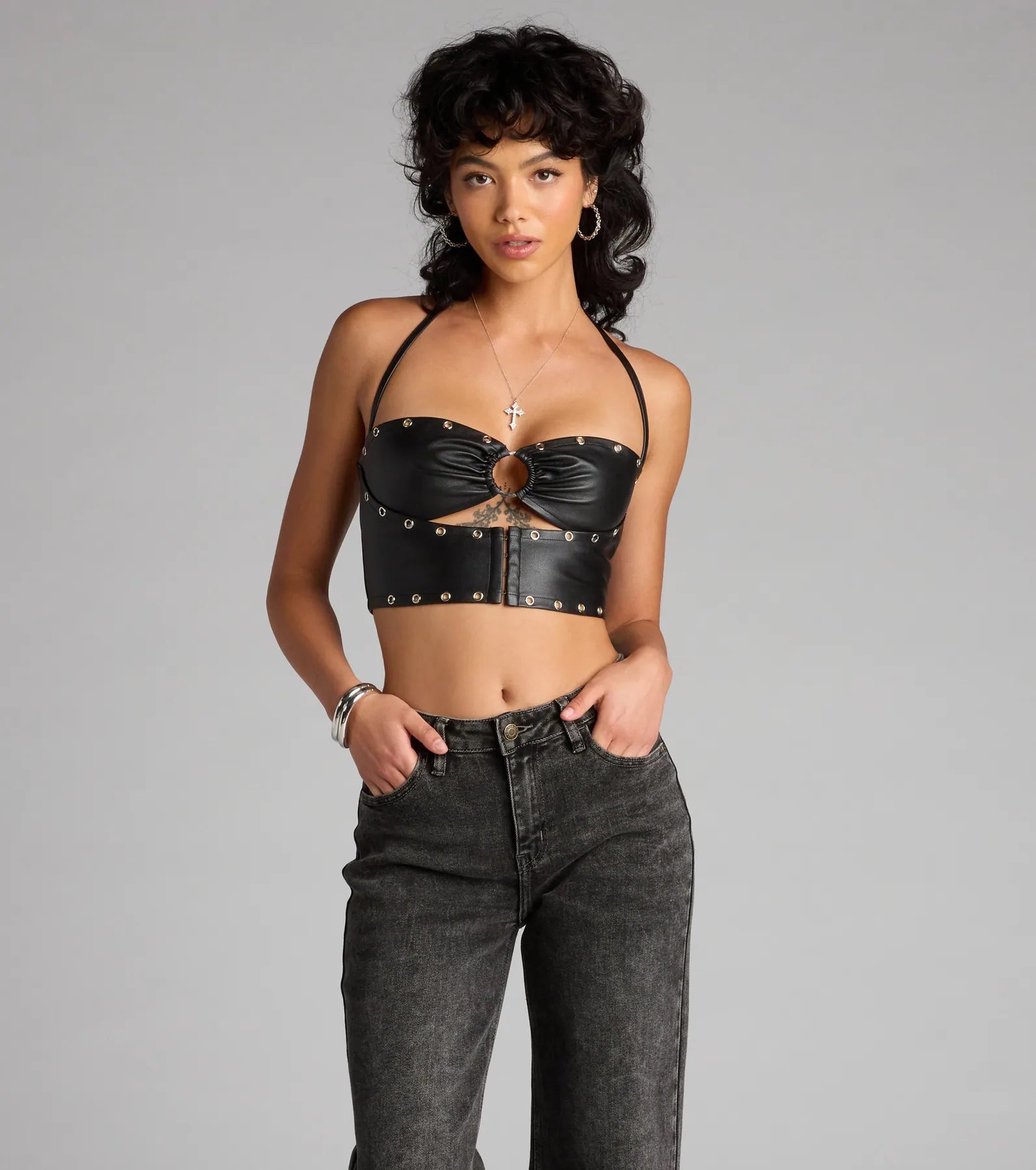 No Apologies Grommet Halter Top - Image 4