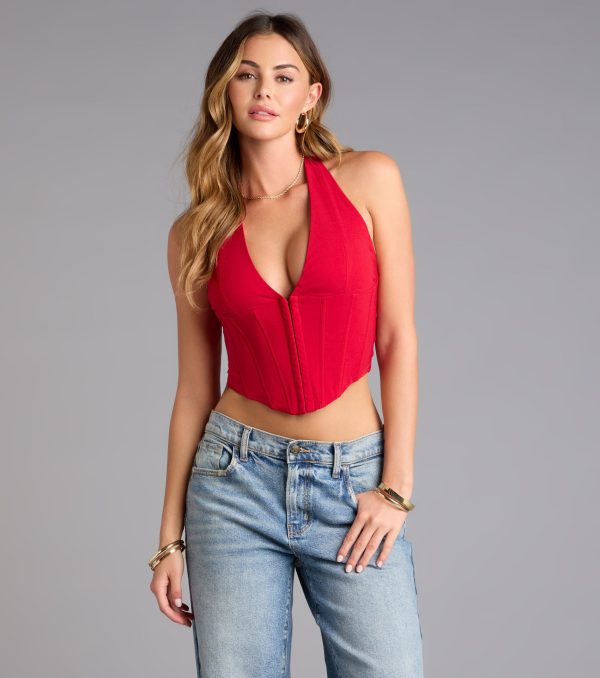 Tempting Style Halter Corset Top - Image 5