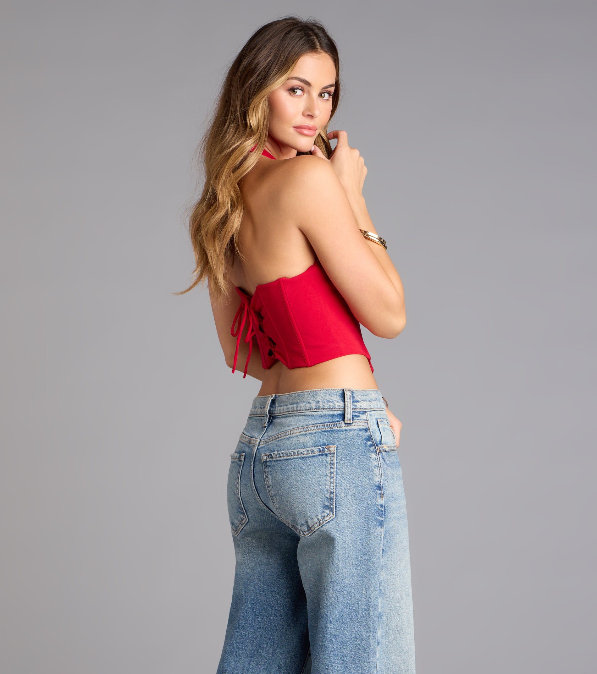 Tempting Style Halter Corset Top - Image 6