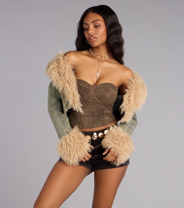 Starstruck Studded Sweetheart Corset Top - Image 2