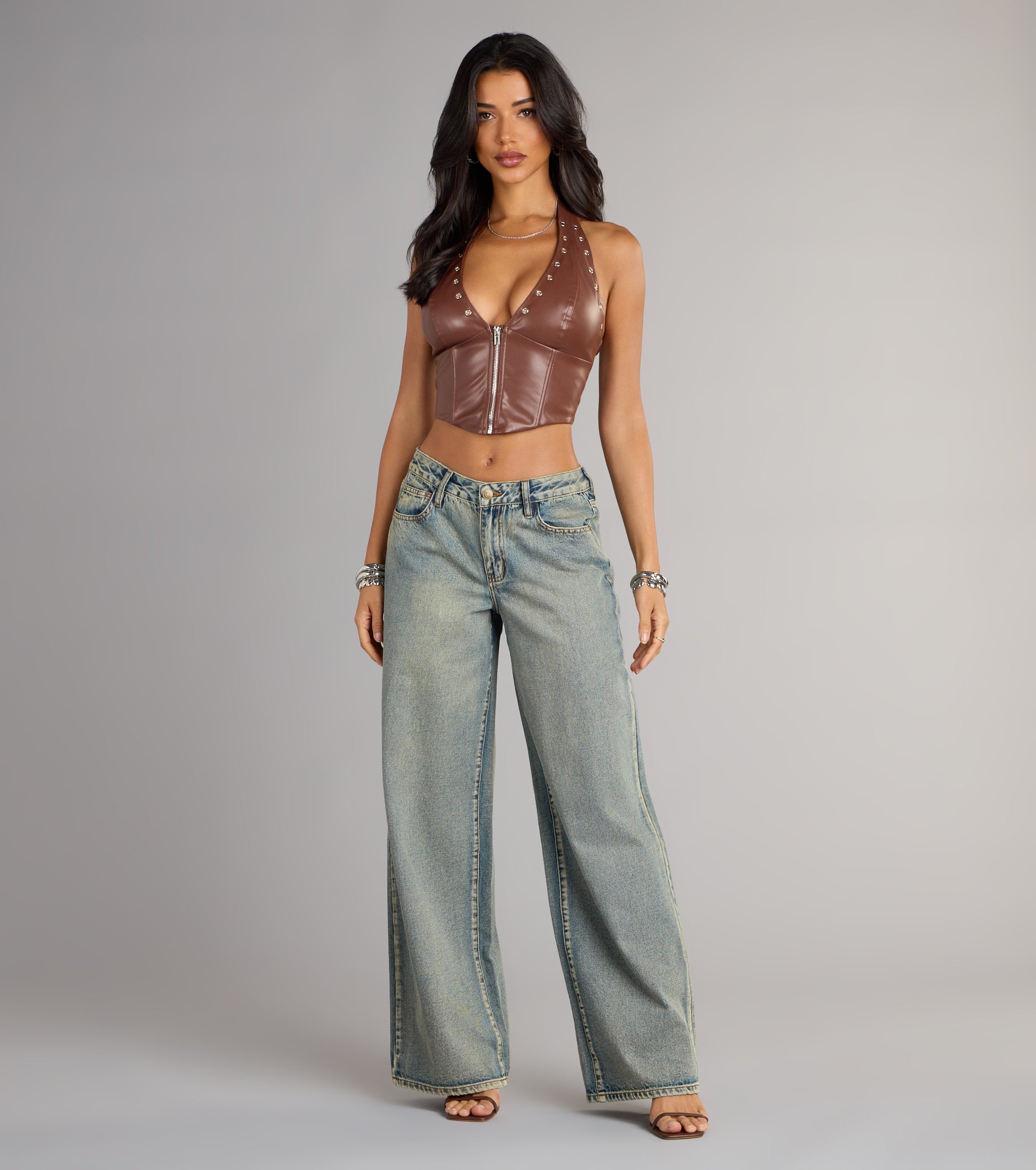 Zip Me Up Halter Corset Top - Image 8