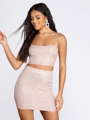 Shimmer Goddess Crop Top