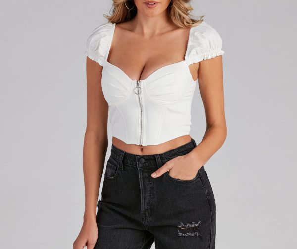 Sweet Vibes Corset Crop Top - Image 3