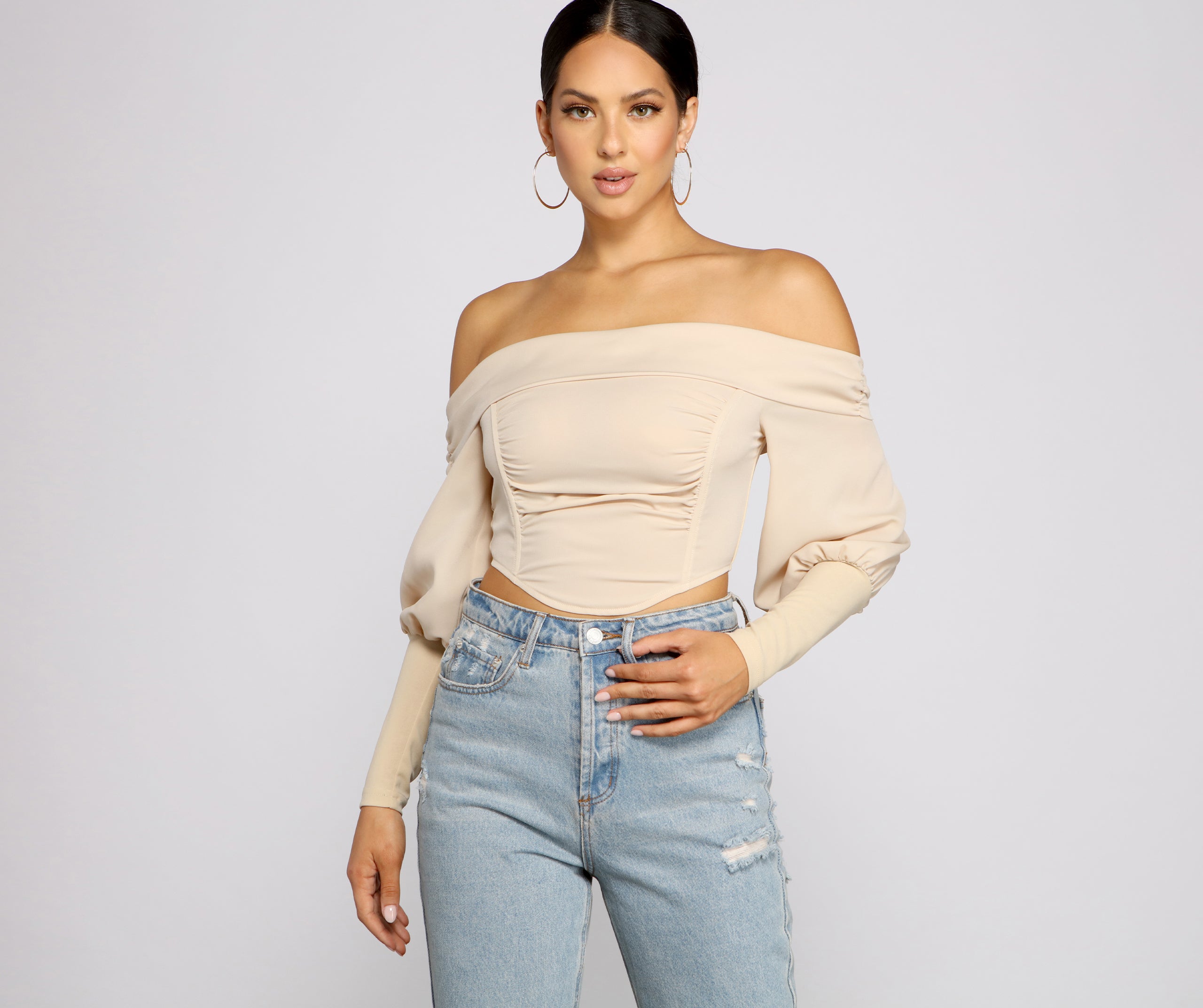 Chic Beauty Off-The-Shoulder Corset Top - Image 5