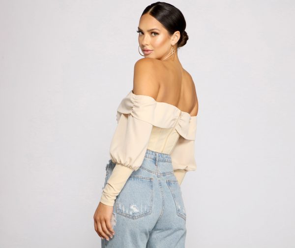 Chic Beauty Off-The-Shoulder Corset Top - Image 6