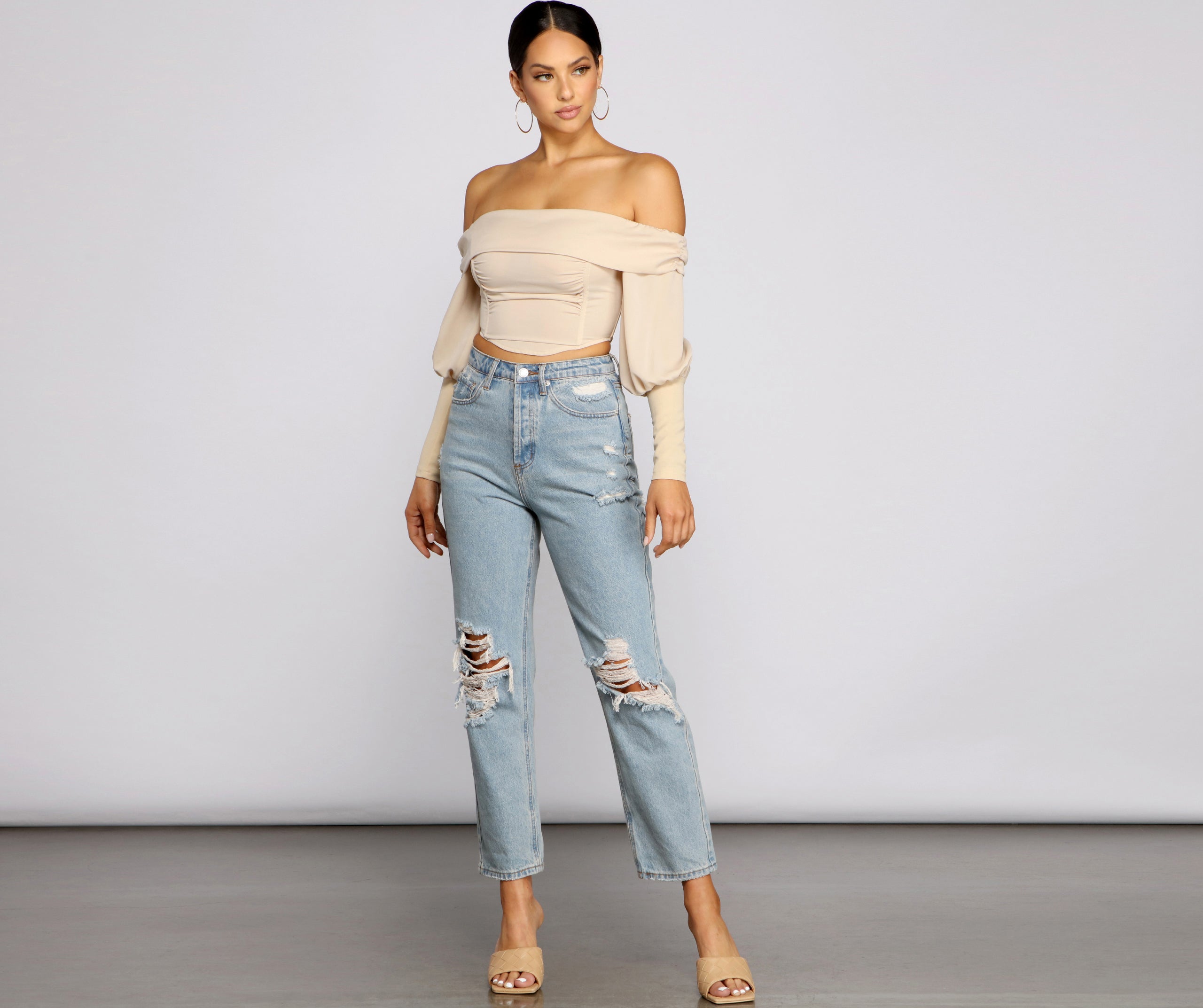 Chic Beauty Off-The-Shoulder Corset Top - Image 8
